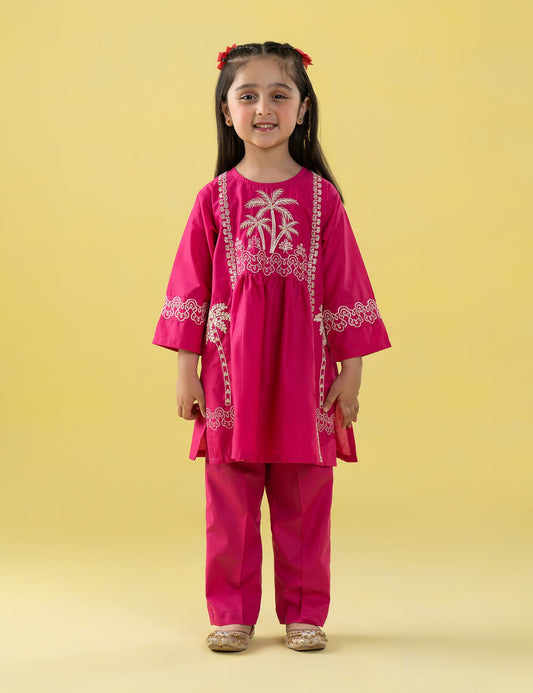 2 PIECE CONTEMPORARY EMBROIDERED SUIT