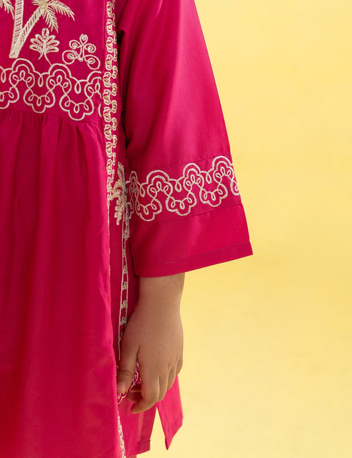 2 PIECE CONTEMPORARY EMBROIDERED SUIT