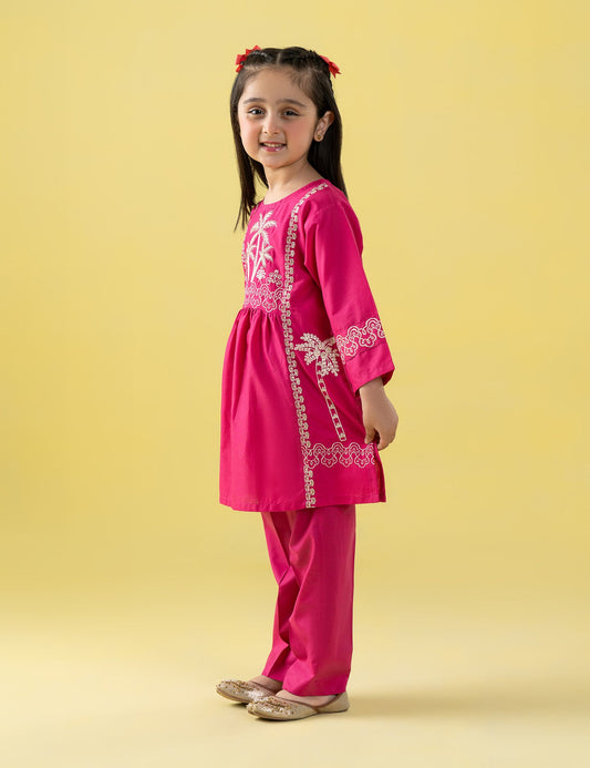 2 PIECE CONTEMPORARY EMBROIDERED SUIT