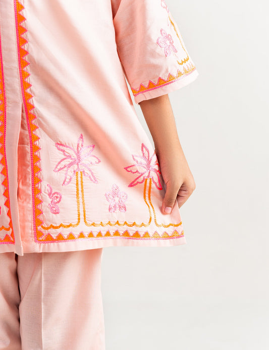 2 PIECE NEON EMBROIDERED SUIT