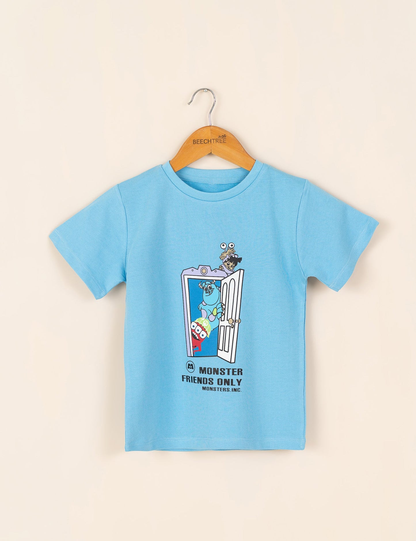 2 PIECE MONSTER FRIENDS ONLY PRINTED SUIT
