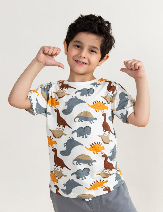 2 PIECE DINO PRINTED SUIT