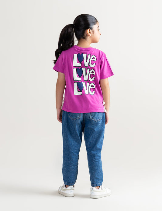 LOVE MAKES EVERYTHING FUN PRINTED T-SHIRT