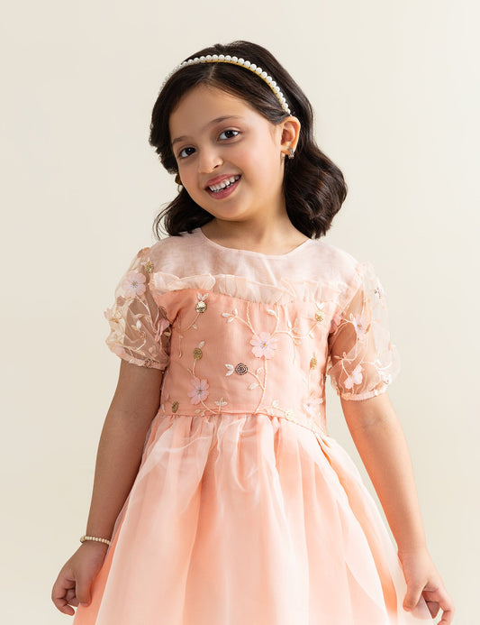 FLORAL EMBROIDERED DRESS