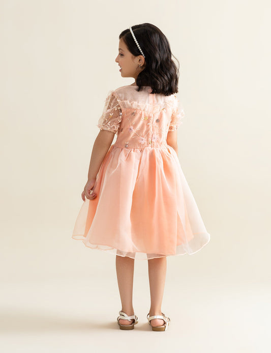 FLORAL EMBROIDERED DRESS