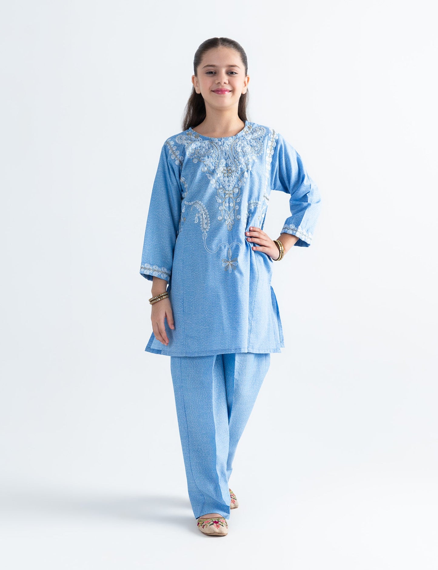 2 PIECE ETHNIC EMBROIDERED SUIT