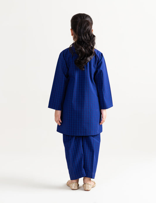 2 PIECE CONTRAST EMBROIDERED SUIT