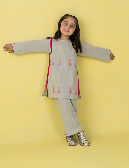 2 PIECE FUN EMBROIDERED SUIT