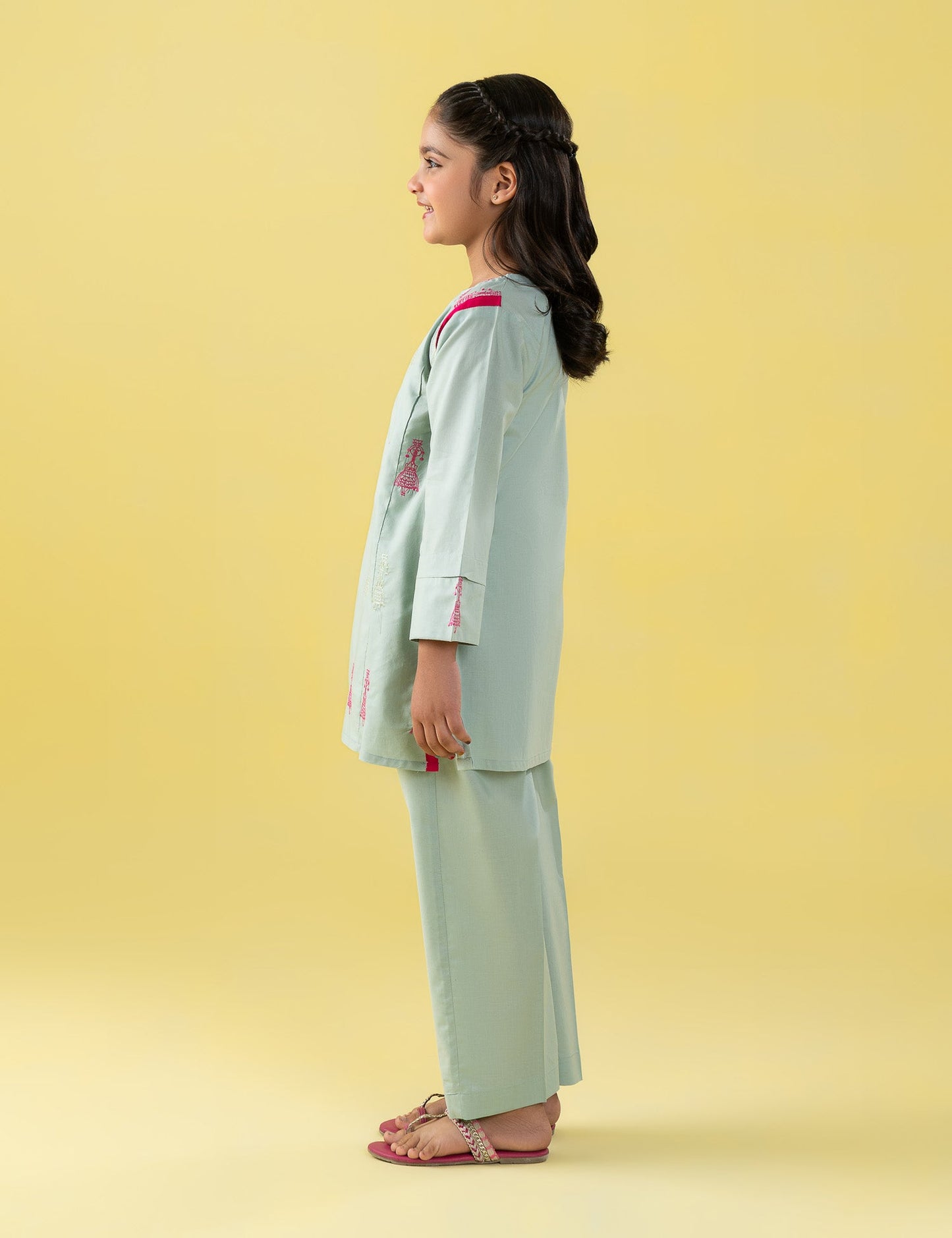2 PIECE FUN EMBROIDERED SUIT