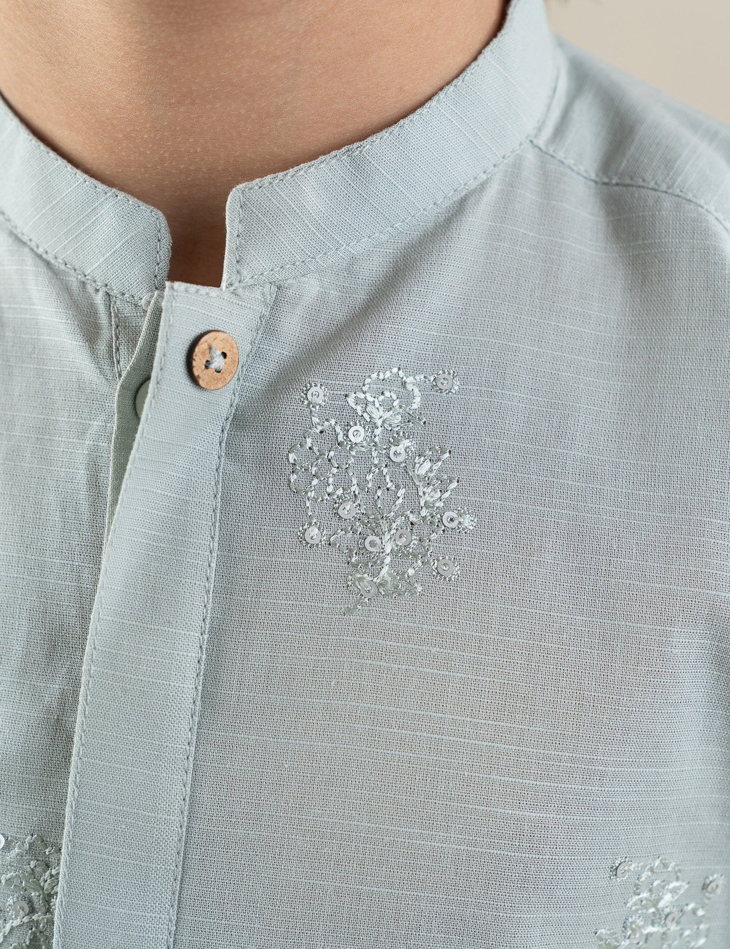 2 PIECE EMBROIDERED SUIT