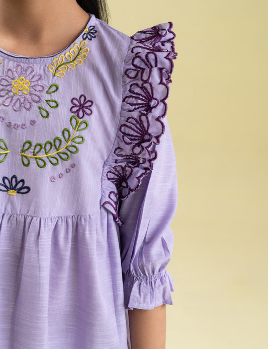 EMBROIDERED DRESS