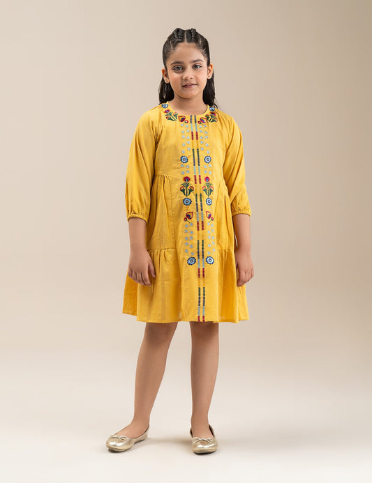 FLORAL EMBROIDERED DRESS