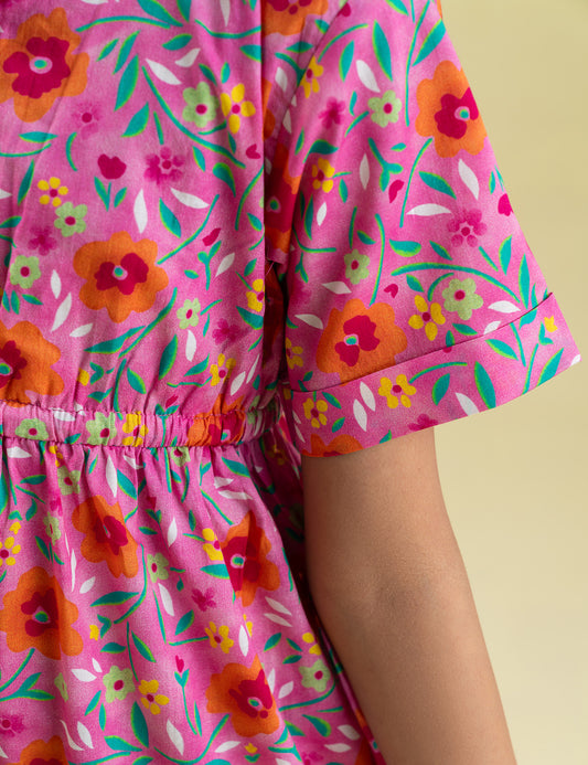 FLORAL PRINTED DRESS