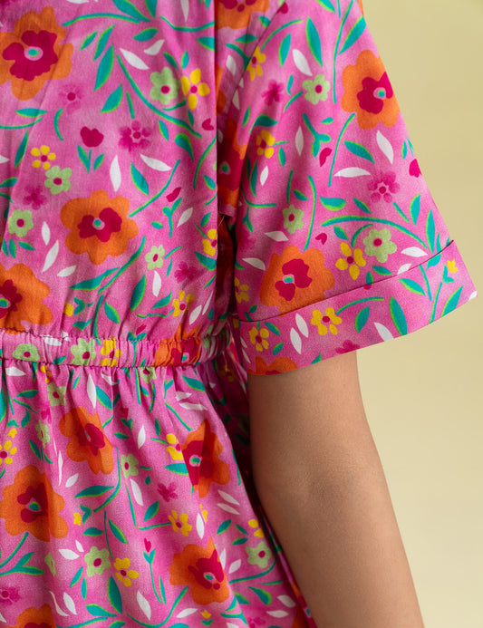 FLORAL PRINTED DRESS