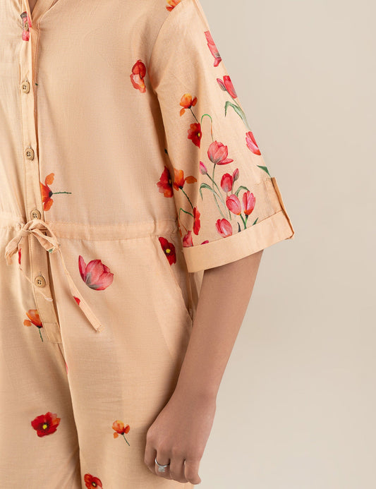 FLORAL PRINTED JUMPSUIT