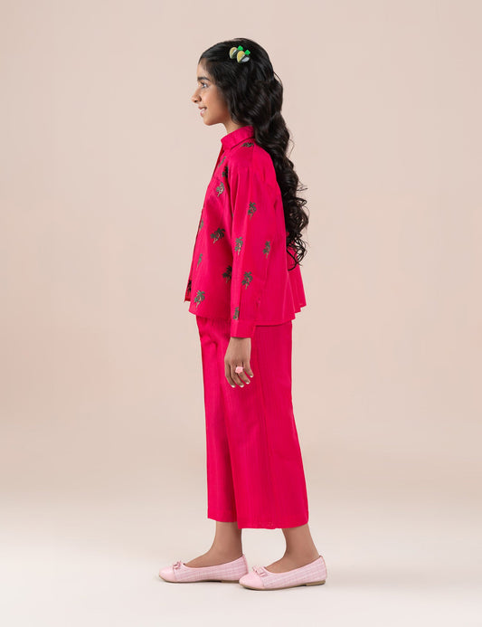 2 PIECE FLORAL EMBROIDERED SUIT