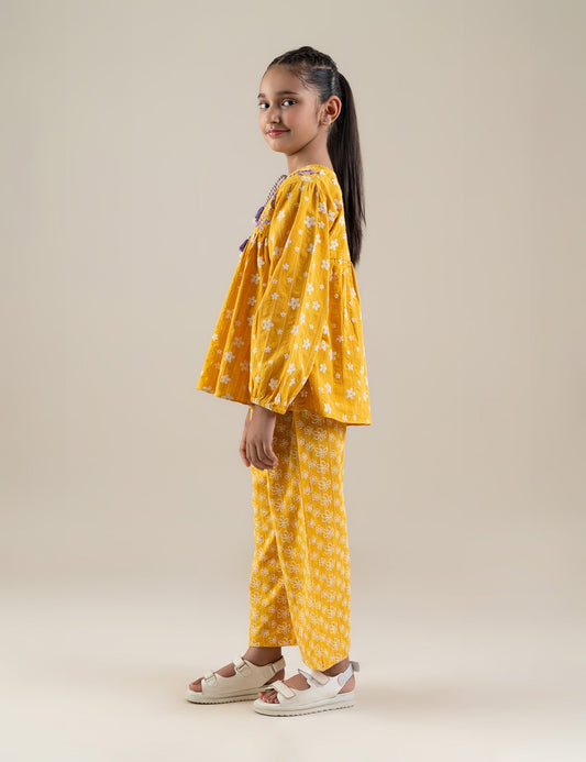 2 PIECE FLORAL PRINTED SUIT