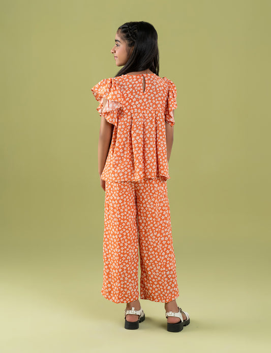 2 PIECE FLORAL PRINTED SUIT