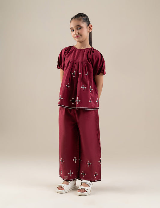 2 PIECE EMBROIDERED SUIT