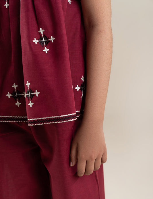 2 PIECE EMBROIDERED SUIT