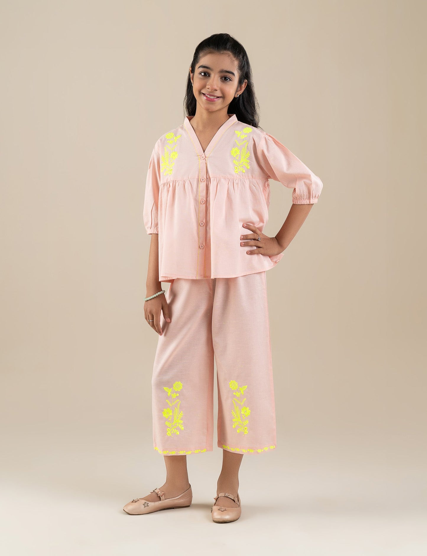 2 PIECE EMBROIDERED SUIT