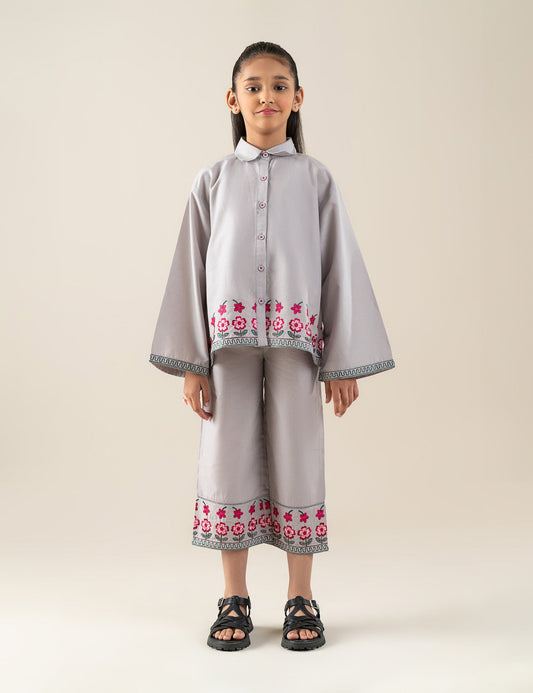 2 PIECE FLORAL EMBROIDERED SUIT