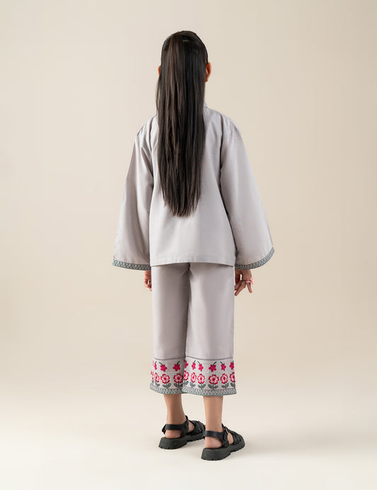 2 PIECE FLORAL EMBROIDERED SUIT