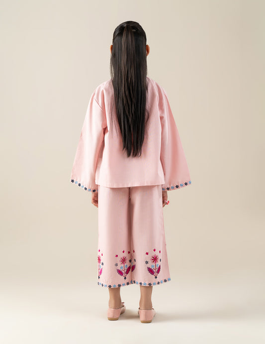 2 PIECE FLORAL EMBROIDERED SUIT