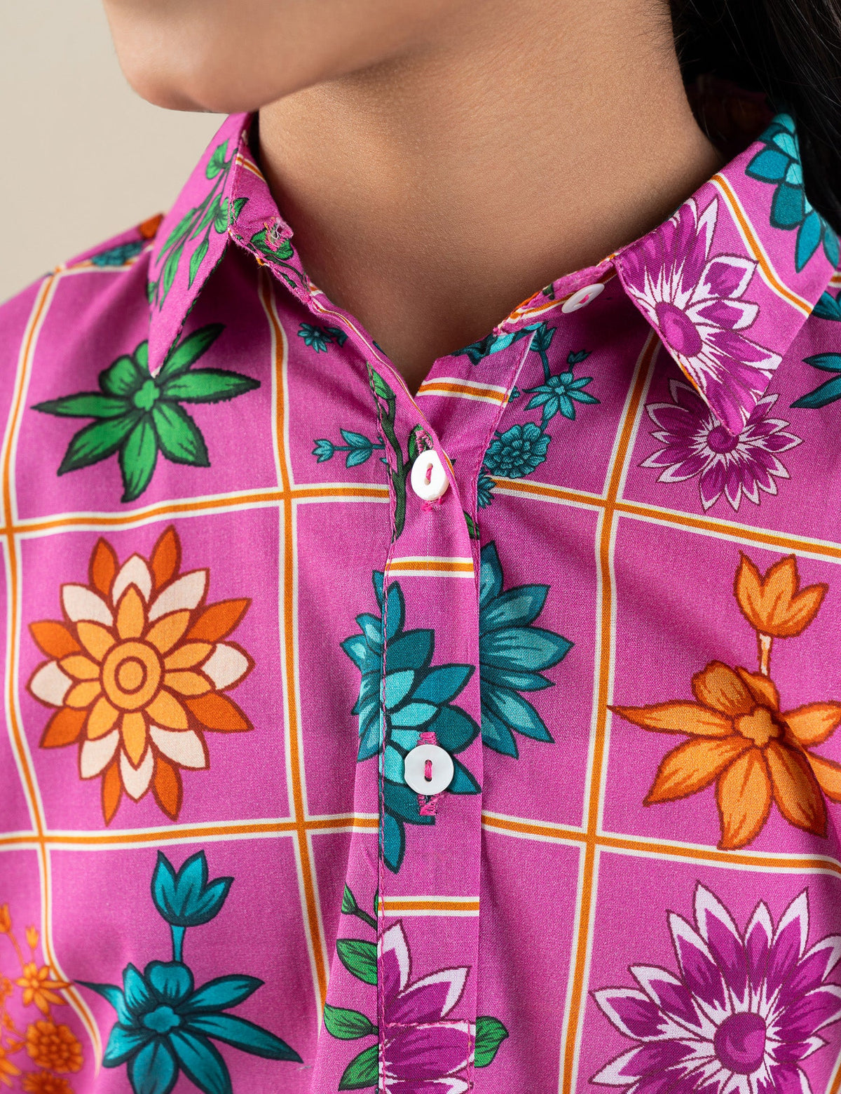 2 PIECE FLORAL PRINTED SUIT