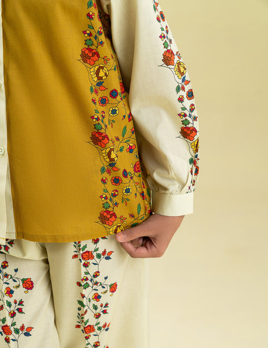 2 PIECE FLORAL PRINTED SUIT