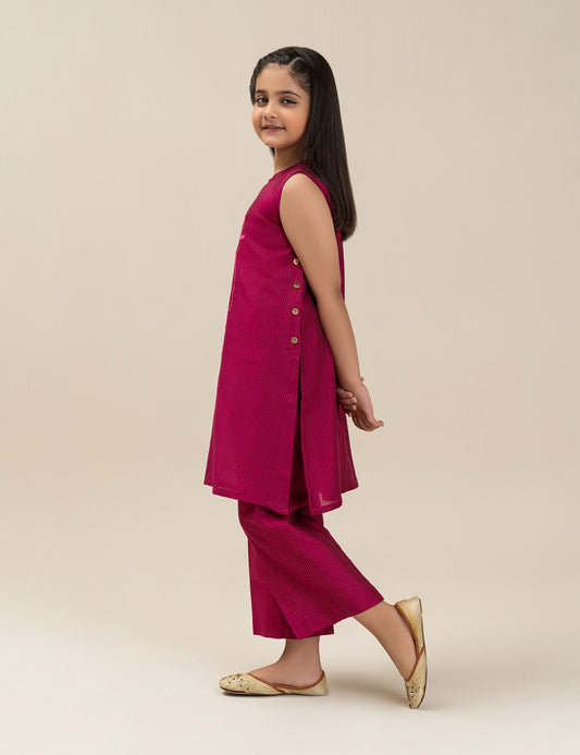 2 PIECE ROSE EMBROIDERED SUIT