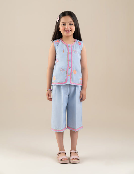 2 PIECE STYLISED EMBROIDERED SUIT