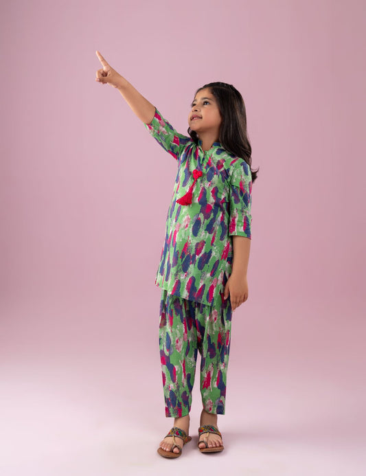 2 PIECE PRINTED SUIT