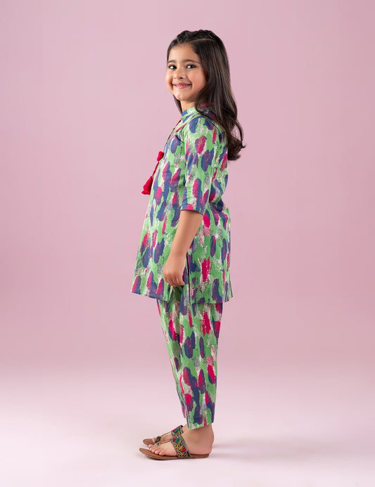 2 PIECE PRINTED SUIT