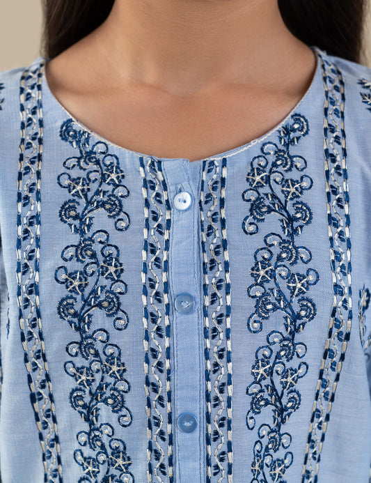 2 PIECE ETHNIC EMBROIDERED SUIT