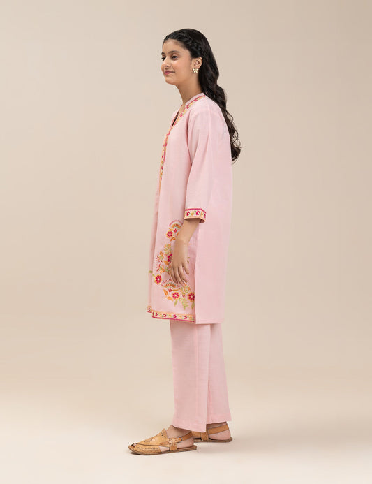 2 PIECE FLORAL EMBROIDERED SUIT