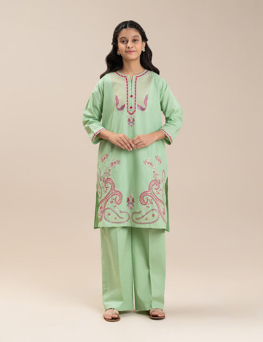 2 PIECE VIBRANT EMBROIDERED SUIT