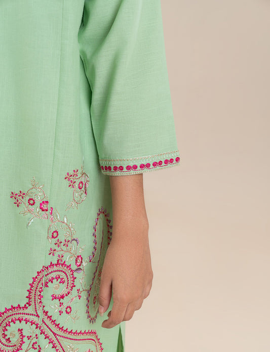 2 PIECE VIBRANT EMBROIDERED SUIT