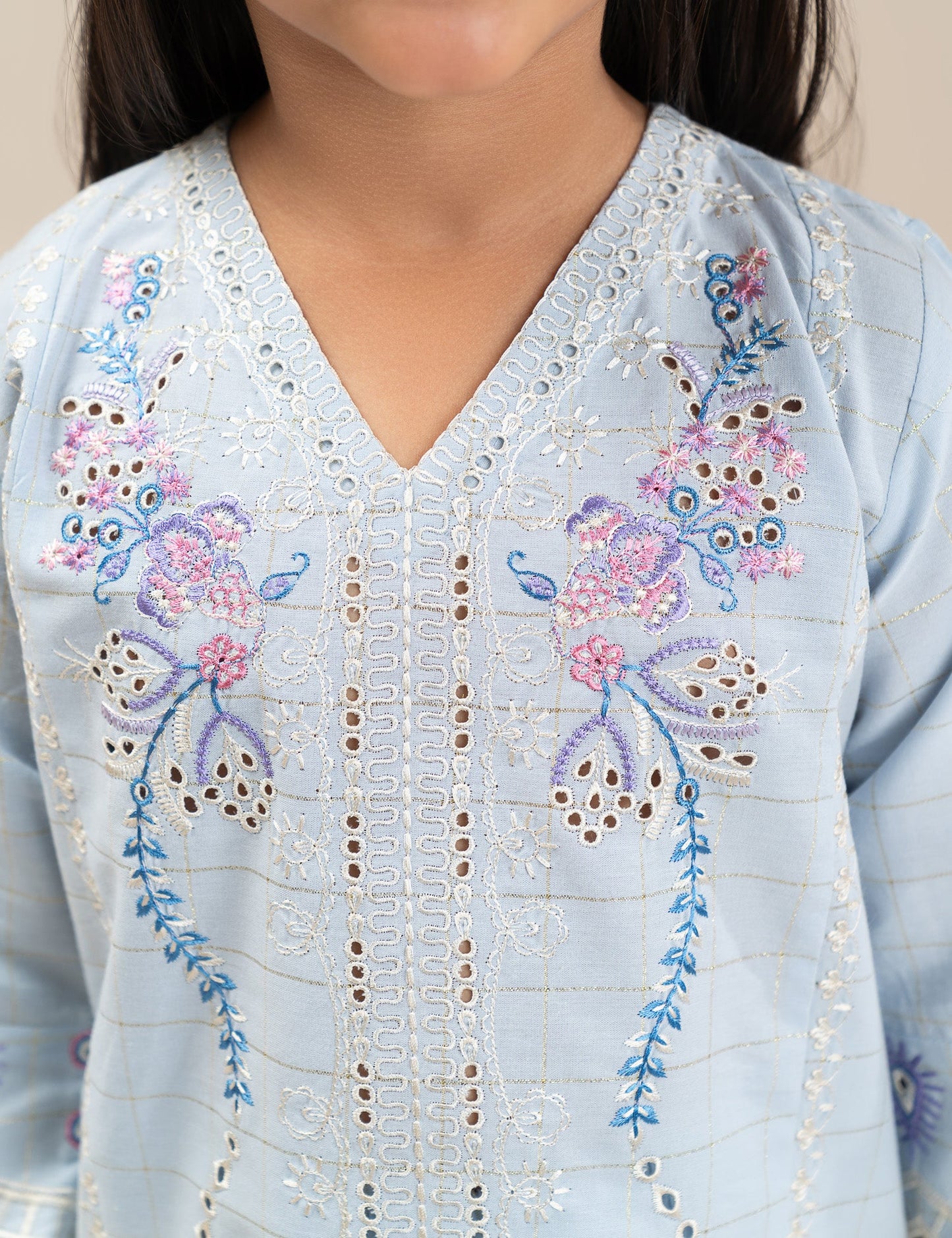 2 PIECE ETHNIC EMBROIDERED SUIT