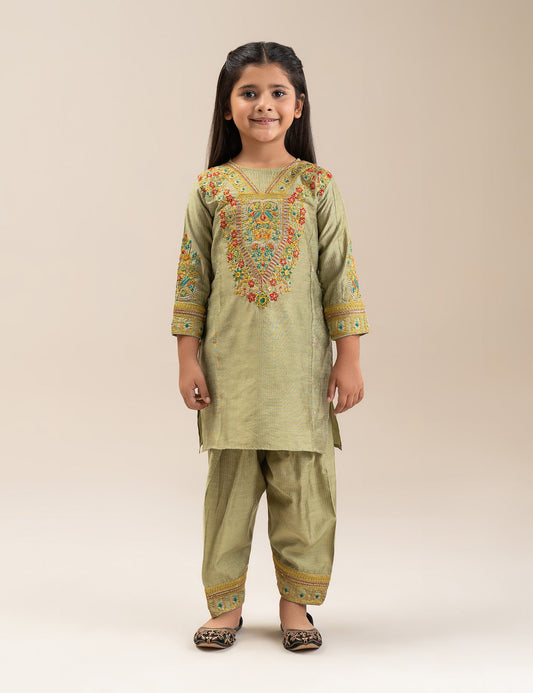 2 PIECE ETHNIC EMBROIDERED SUIT