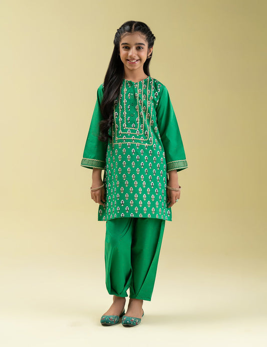 2 PIECE ETHNIC BLOCK PRINTED SUIT
