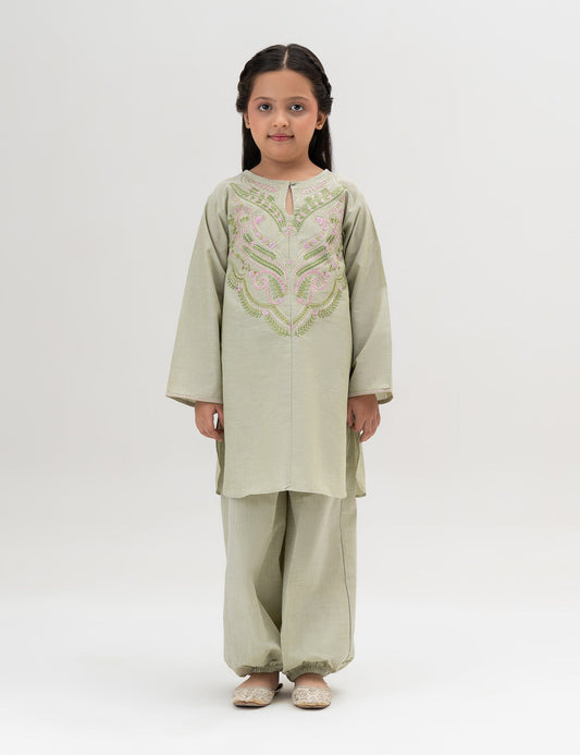 2 PIECE EMBROIDERED SUIT