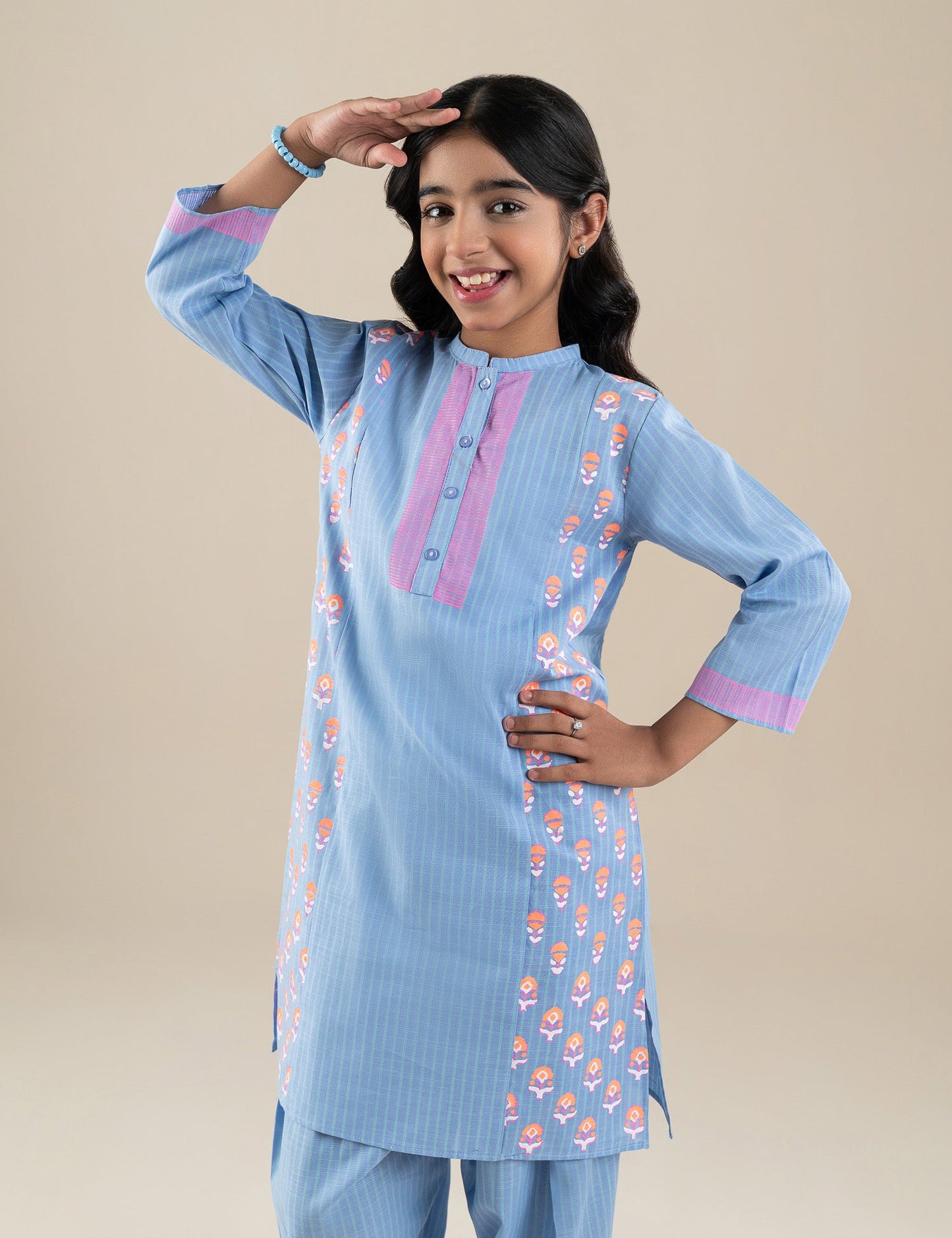 2 PIECE BLOCK PRINTED SUIT