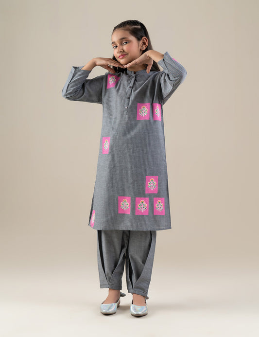 2 PIECE BLOCK PRINTED SUIT