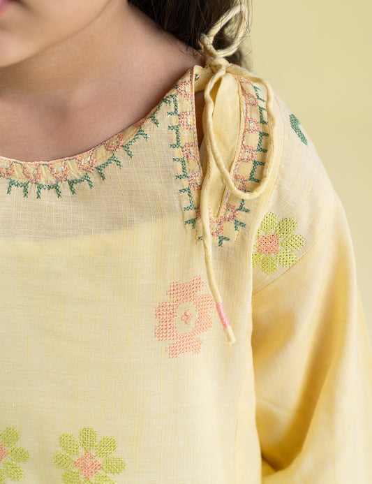 2 PIECE MULTI EMBROIDERED SUIT
