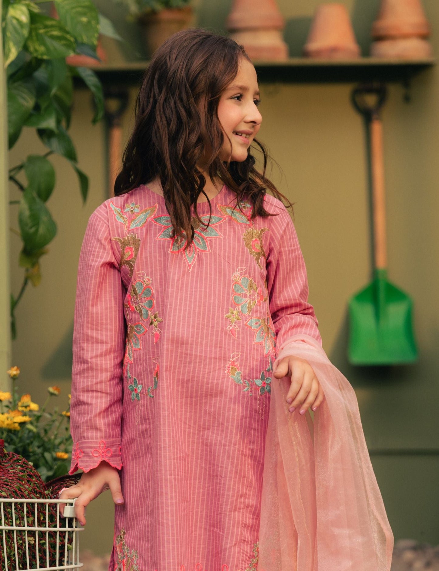 2 PIECE VIBRANT EMBROIDERED SUIT