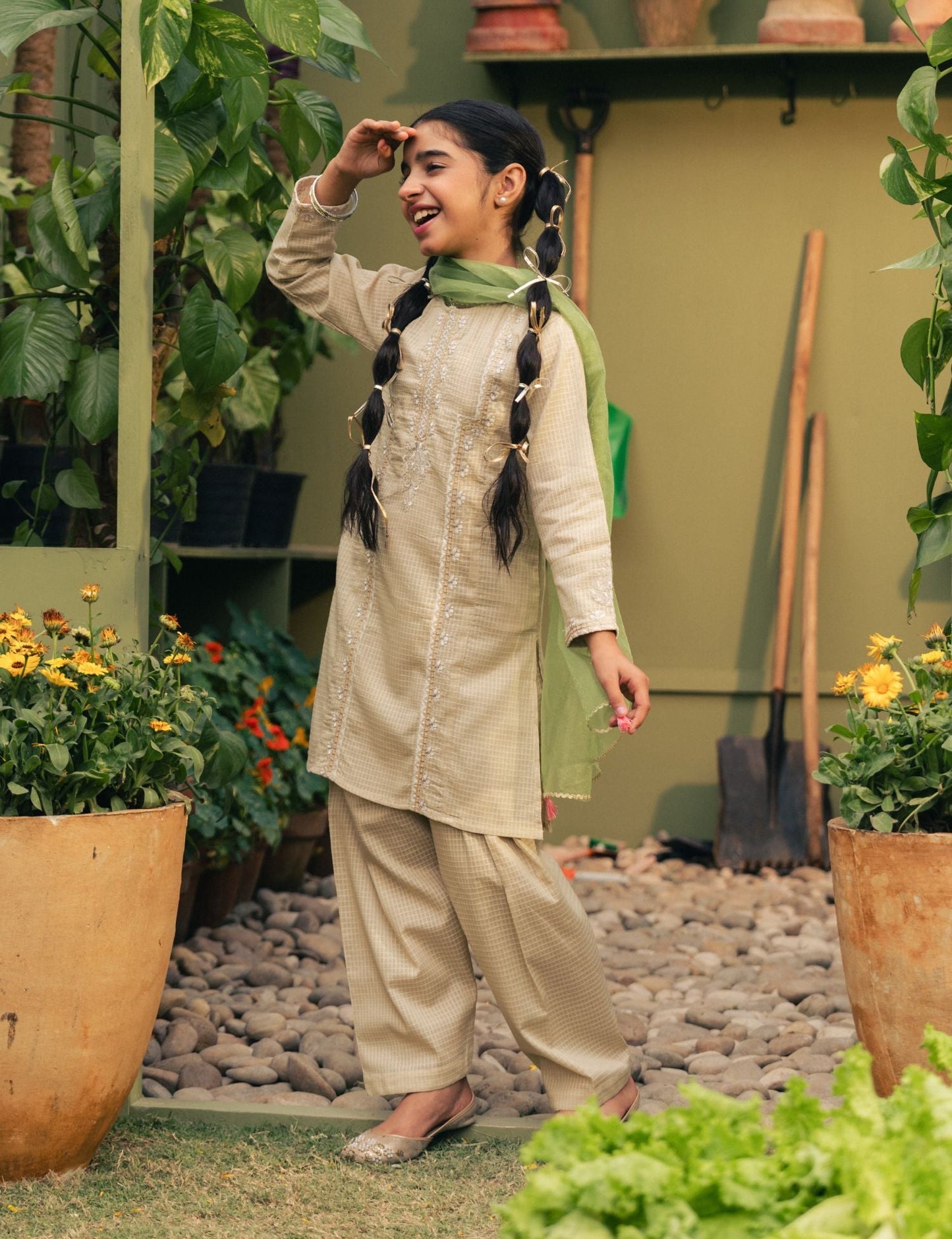 2 PIECE TILLA EMBROIDERED SUIT