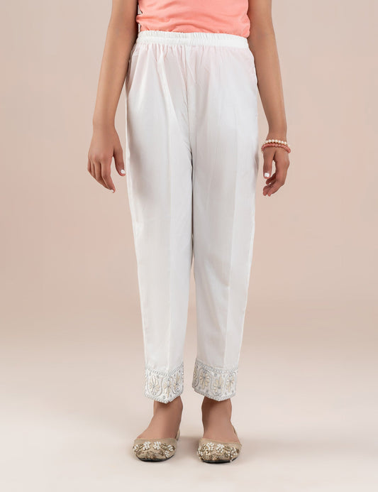 EMBROIDERED TROUSER