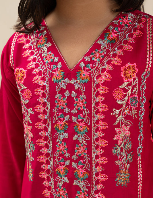 2 PIECE ETHNIC EMBROIDERED SUIT