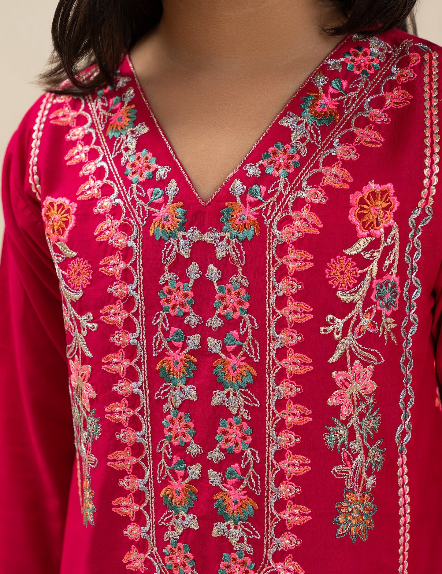 2 PIECE ETHNIC EMBROIDERED SUIT